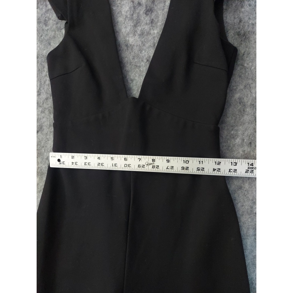 Lavish Alice Romper Jumpsuit Womens UK‎ 6 Black Plunge Sleeveless Sexy Small - Picture 6 of 15